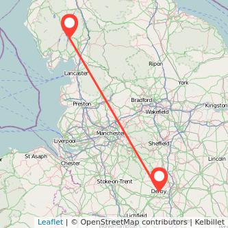 Windermere Derby train map