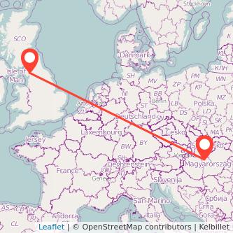 Windermere Budapest train map