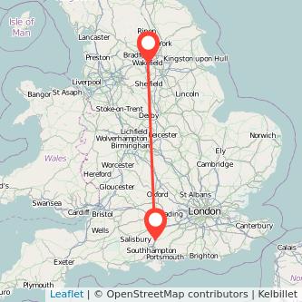 Winchester Wakefield train map