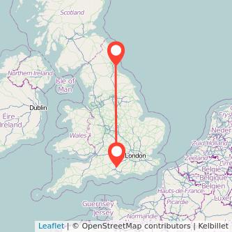 Winchester Sunderland train map