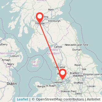 Wigan Glasgow train map