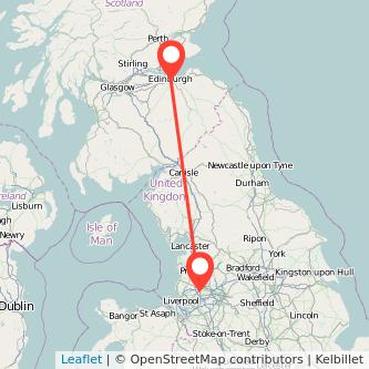 Wigan Edinburgh train map