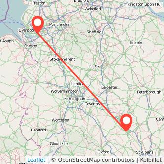 Widnes Milton Keynes train map