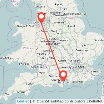 Widnes Fareham train map