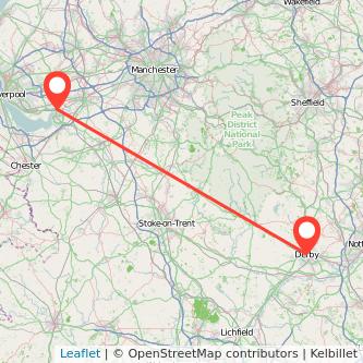 Widnes Derby train map