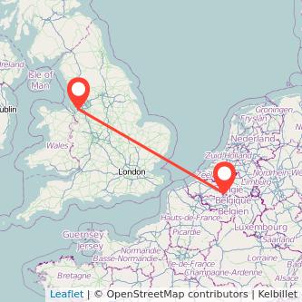 Widnes Brussels train map