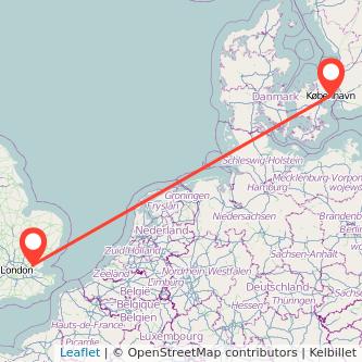 Wickford Copenhagen train map