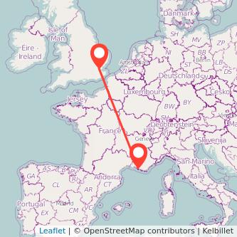 Wickford Marseille train map