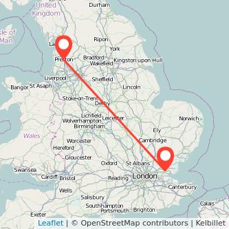 Wickford Preston train map