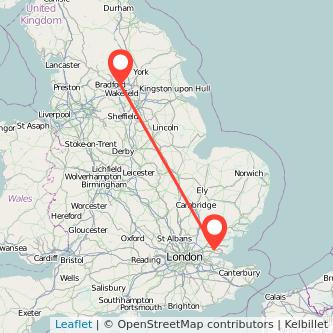 Wickford Leeds train map