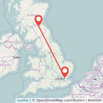 Wickford Edinburgh train map