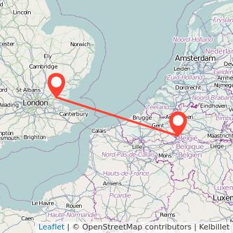 Wickford Brussels train map