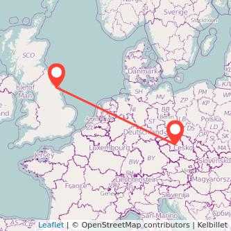 Whitby Prague bus map