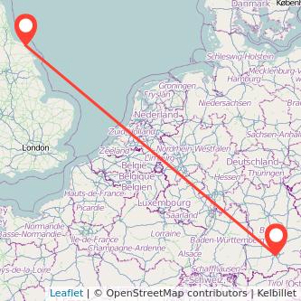 Whitby Munich bus map