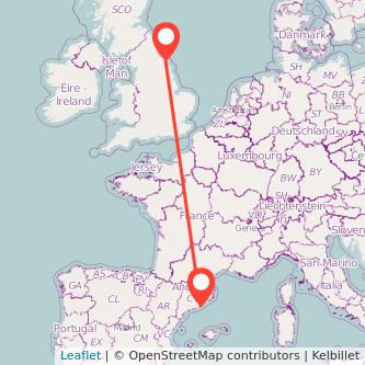 Whitby Barcelona train map