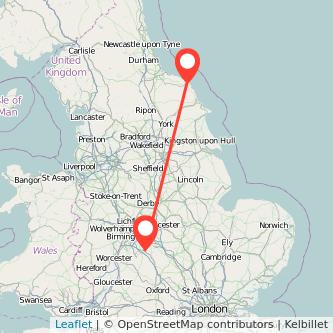 Whitby Leamington train map