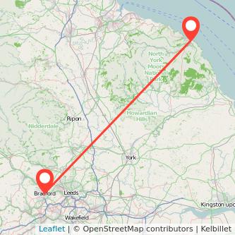 Whitby Bradford train map