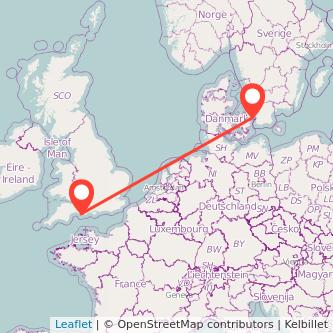 Weymouth Copenhagen train map