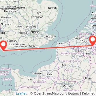 Weymouth Brussels bus map