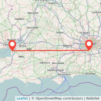 Weston-super-Mare Sutton train map