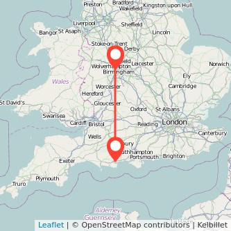 West Bromwich Poole bus map