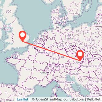 Welwyn Garden City Vienna train map