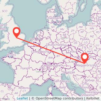 Wellingborough Budapest train map