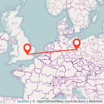 Watford Berlin train map