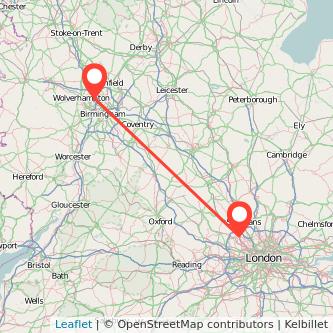 Watford Walsall bus map