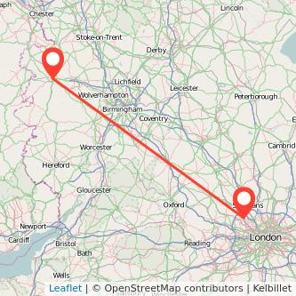 Watford Shrewsbury bus map