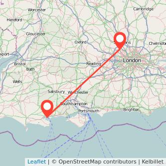 Watford Poole bus map