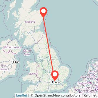 Watford Aberdeen train map