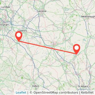 Warwick Bedford bus map