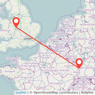 Walsall Strasbourg bus map