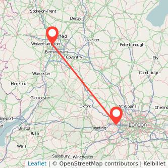 Walsall Slough bus map