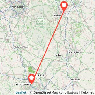 Walsall Rotherham bus map