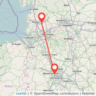 Walsall Blackburn train map