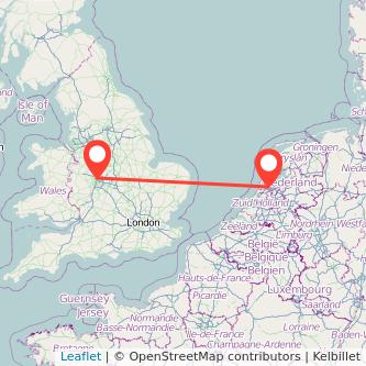 Walsall Amsterdam train map