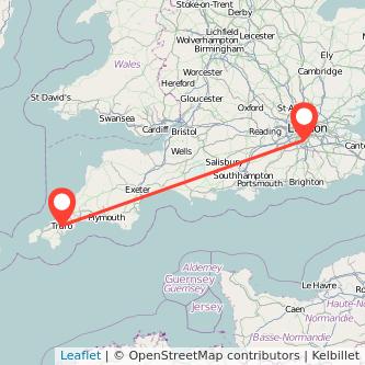 Truro Sutton train map