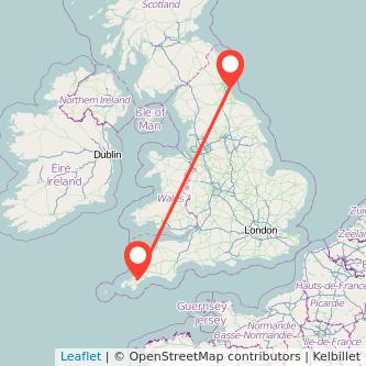 Truro Sunderland train map