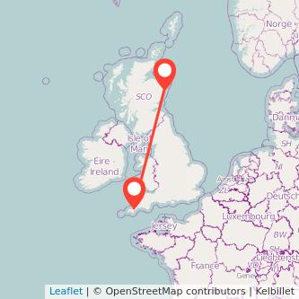 Truro Aberdeen train map