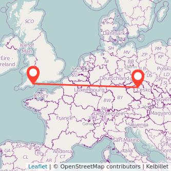 Torquay Prague bus map