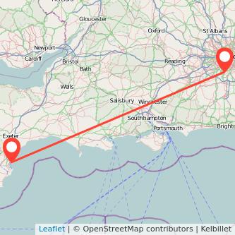 Torquay Sutton train map