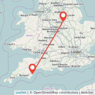 Torquay Nottingham train map