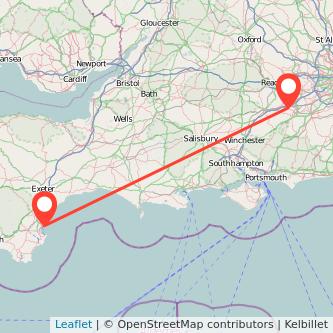 Torquay Fleet train map