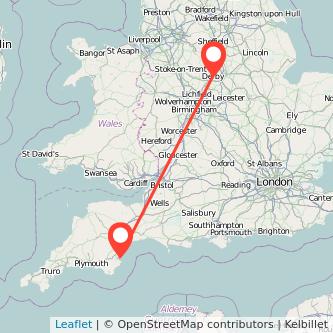 Torquay Derby train map