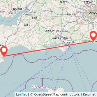 Torquay Brighton train map