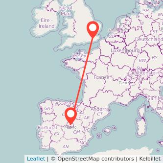 Tonbridge Madrid train map