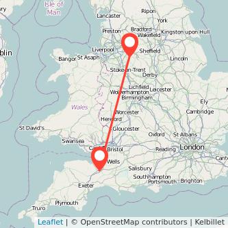 Taunton Macclesfield bus map