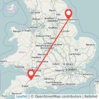 Taunton Hull bus map